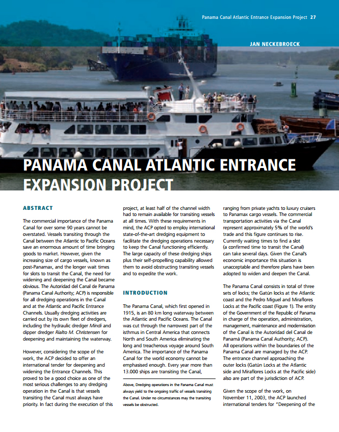 Panama Canal Atlantic Entrance Expansion Project