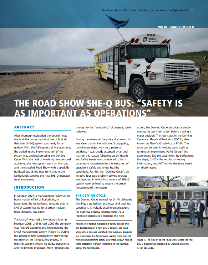 The Road Show She-Q Bus: “Safety is as Important as Operations”