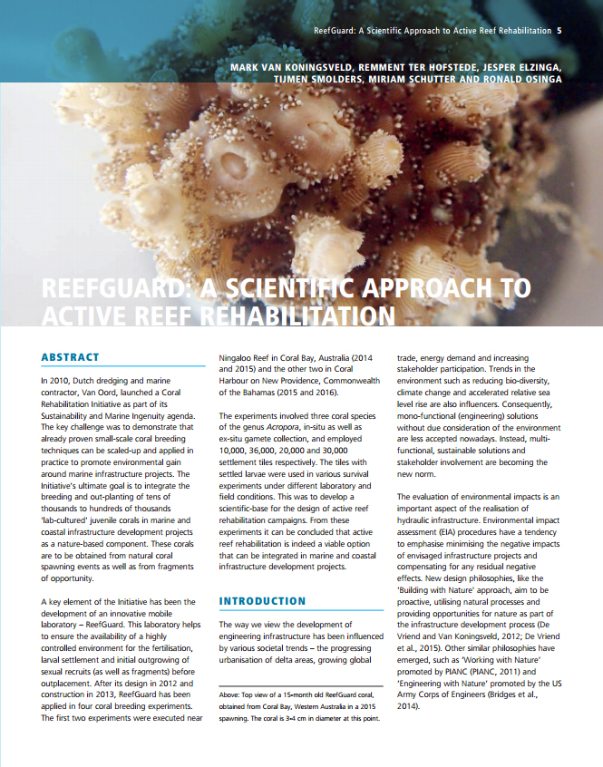 ReefGuard: A Scientific Approach to Active Reef Rehabilitation